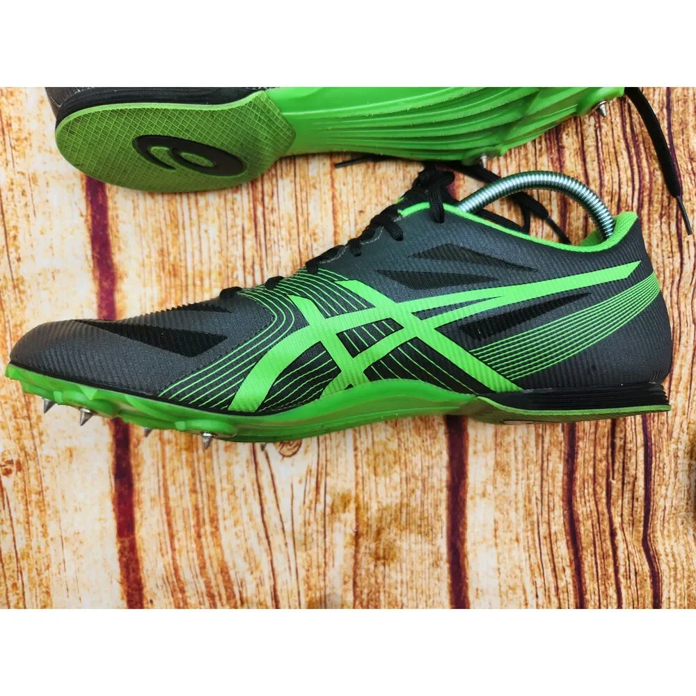 ASICS Hyper MD 6 Track Field Running Shoes‎ Spikes Green Black Men Size 12